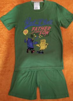 -Костюм  3012м  р.80 зелен. трикотаж 2пр. Россия   1   390