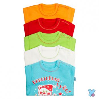 Футболка 030ун  р.62 разноцв  рибана, хлопок Россия  3   360