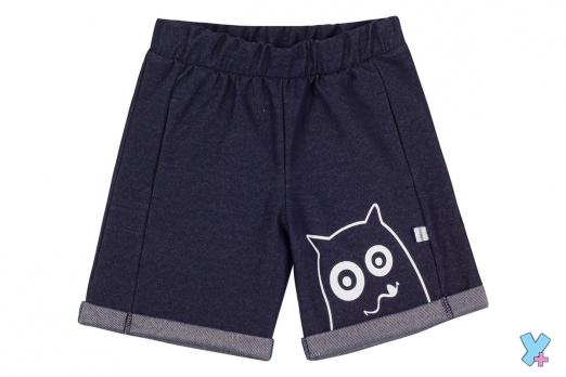 -Шорты 707м  р.110 мал.сер. джинс,печать  Умка+    4   560