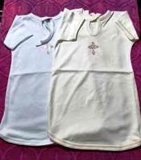 -Рубаха 215ун  р.74  белая Крест.интерл.  Россия   1  450