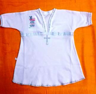 -Рубаха 003ун  р.68 Крест. белый унис.интерл. Россия  1   615